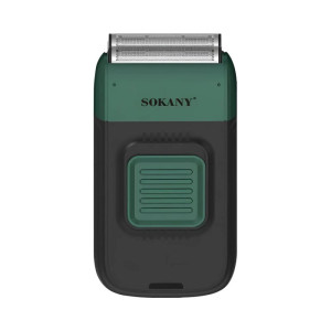 Електробритва-шейвер SOKANY SK-385 чоловіча професійна для сухого гоління, зелений