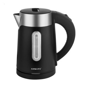 Електрочайник Sokany SK-0808B дисковий 1 л, чорний