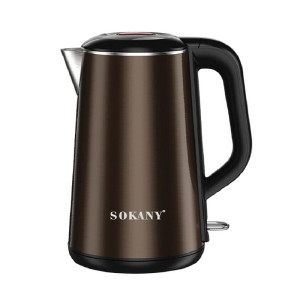 Електрочайник Sokany SK-2203 дисковий  2.2 л, коричневий металік