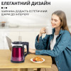 Електрочайник Sokany SK-SH-1076 дисковий 1,7л, червоний