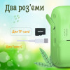 Фотоапарат дитячий із вбудованим принтером Yimi X-17 для фото та відео Full HD, зелений