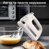 Міксер ручний Sokany SK-6631 з контейнером для насадок, білий