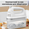 Міксер ручний Sokany SK-6631 з контейнером для насадок, білий