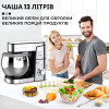 Міксер стаціонарний Sokany SK-624 з чашею 13 л і трьома насадками, сталь