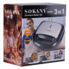 Мультипекар Sokany SK-902 на 3 пластини з антипригарним покриттям, сталь