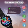 Смарт-годинник жіночий G3 Pro з функцією дзвінка та пульсометром, чорний