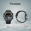 Смарт-годинник SmartX X5Max чоловічий з пульсометром і змінними ремінцями, чорний