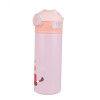 Термос дитячий 420 мл із фліп кришкою на кнопці, рожевий