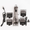 Машинка для стрижки акумуляторна Sokany SK-LF-9976 професійна з LED-дисплеєм, срібло