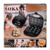 Горішниця електрична Sokany SK-805 з антипригарним покриттям на 12 горішків, чорний