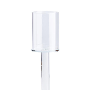 Підсвічник скляний Cylinder 23 см. Photo 3