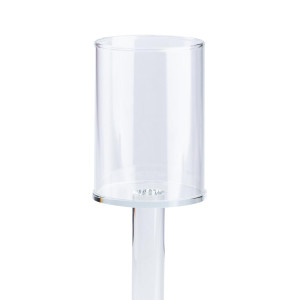 Підсвічник скляний Cylinder 20 см. Photo 2