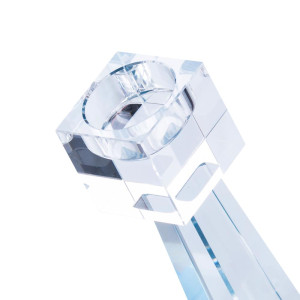 Підсвічник скляний Geometry 20.5 см. Photo 2