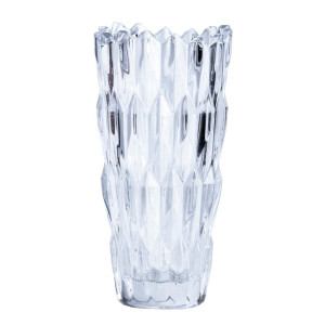 Ваза декоративная Glassware під кришталь 24 см, прозора