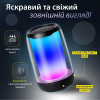 Портативна колонка Pulse 4 mini BT/TF/FM/TWS/AUX/USB з підсвіткою 5 Вт, чорна