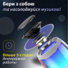 Портативна колонка Pulse 4 mini BT/TF/FM/TWS/AUX/USB з підсвіткою 5 Вт, біла
