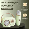 Портативна колонка з мікрофоном Platinum C-20 BT/TF/USB/FM з вологозахистом 5 Вт, зелена