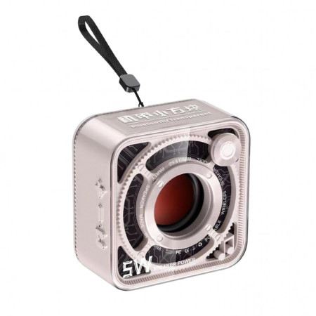Портативна міні-колонка 5W BT/TF/USB/AUX 5 Вт, бежева