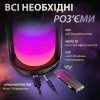 Портативна колонка Pulse 4 BT/TF/FM/AUX/USB з підсвіткою 10 Вт, чорна