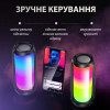 Портативна колонка Pulse 4 BT/TF/FM/AUX/USB з підсвіткою 10 Вт, біла