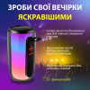 Портативна колонка Pulse 6 з мікрофоном BT/TF/FM/AUX/USB з підсвіткою 15 Вт, чорний