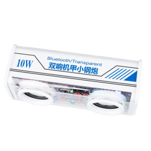 Портативна колонка V8 BT/TF/USB/TWS 10 Вт, біла. Photo 3