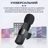 Комплект петличних мікрофонів K9 2 штуки для iOS та Android, чорний