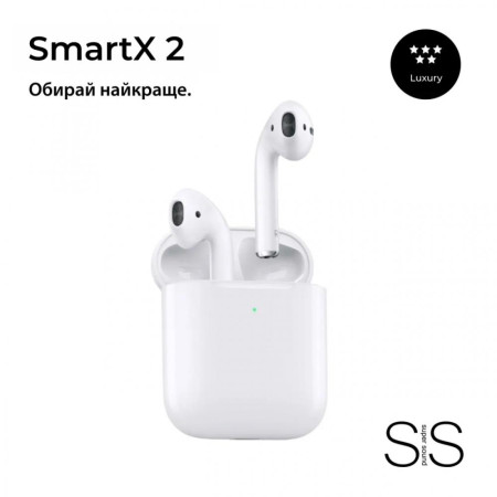 Бездротові Bluetooth-навушники SmartX 2 Luxury вкладиші, білі