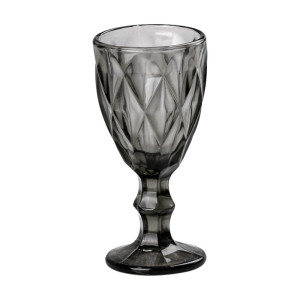 Набір чарок для міцних напоїв фігурних гранованих із товстого скла, сірий. Photo 3