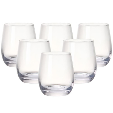 Набір склянок Deli Glassware 6 штук по 350 мл, прозорий