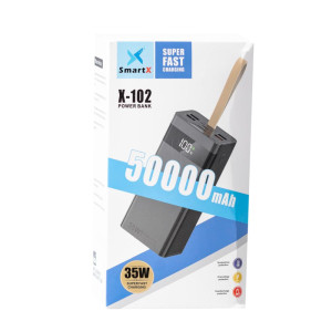 Повербанк 50000 mAh з ліхтариком USB-С/USB-A 3 шнури в комплекті. Photo 3