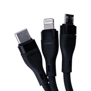 Універсальний зарядний кабель 3 в 1 Type-C/Micro-USB/Lightning. Photo 2
