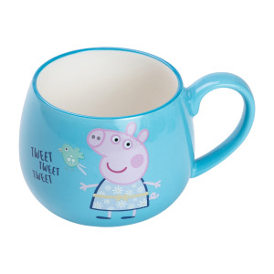 Чашка керамічна Peppa Pig 400 мл, блакитний