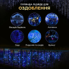 Гірлянда Бахрома вулична 390 LED 20 метрів від мережі, синій