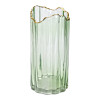 Ваза декоративна Glass Flower скляна 24.5 см, зелений
