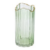 Ваза декоративна Glass Flower скляна 24.5 см, зелений