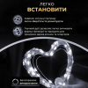 Гірлянда Роса нитка 2000 LED довжина 200 м з пультом від мережі зелена, білий
