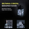Гірлянда Роса нитка 50 LED довжина 5 м на батарейках зелена, білий