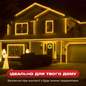 Гірлянда Дюралайт вулична 480 LED довжина 16 м морозостійка, жовтий. Photo 2
