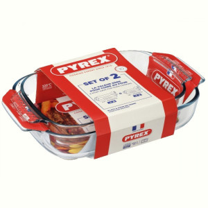 Форма ск PYREX CLASSIC н-р форм 2пр скляна прямокут.35х23,30х19см (913S6098045)