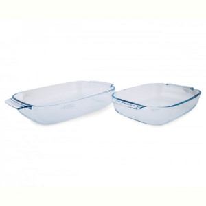 Форма ск PYREX CLASSIC н-р форм 2пр скляна прямокут.35х23,30х19см (913S6098045). Photo 2