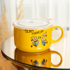 Миска для локшини керамічна 900 мл Team Minion з герметичною кришкою