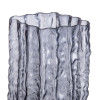 Ваза для квітів Crystal скляна під кришталь 21 см, сірий