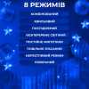 Гірлянда-штора Роса 200 LED розмір 3*3 м, синій