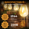 Ретро-гірлянда вулична 10 LED довжина 5 метрів, теплий білий