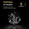 Гірлянда Роса нитка 50 LED довжина 5 м на батарейках, білий
