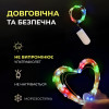 Гірлянда Роса нитка 30 LED довжина 3 м на батарейках, мультиколор