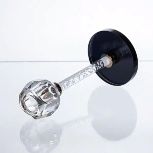 Скляний свічник Crystal Pillar 17 см на стіл декоративний HP-7-27. Photo 3