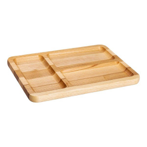 Дошка для подачі прямокутна 20*30 см на 3 секції, ясен. Photo 3