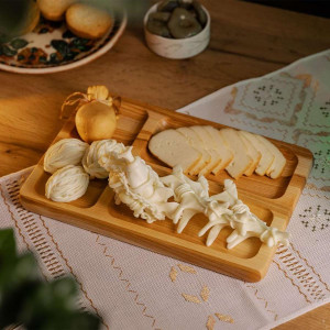 Дошка для подачі прямокутна 20*30 см на 3 секції, ясен. Photo 2